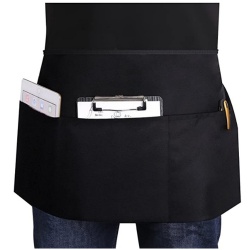 Server aprons with 3 pockets waitress aprons for women men