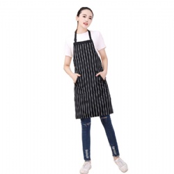 Cotton linen apron adjustable apron for women men